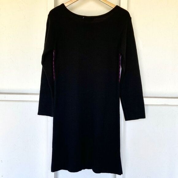 Italian Made Chiaramente Houndstooth Knit Dress L - Picture 4 of 7